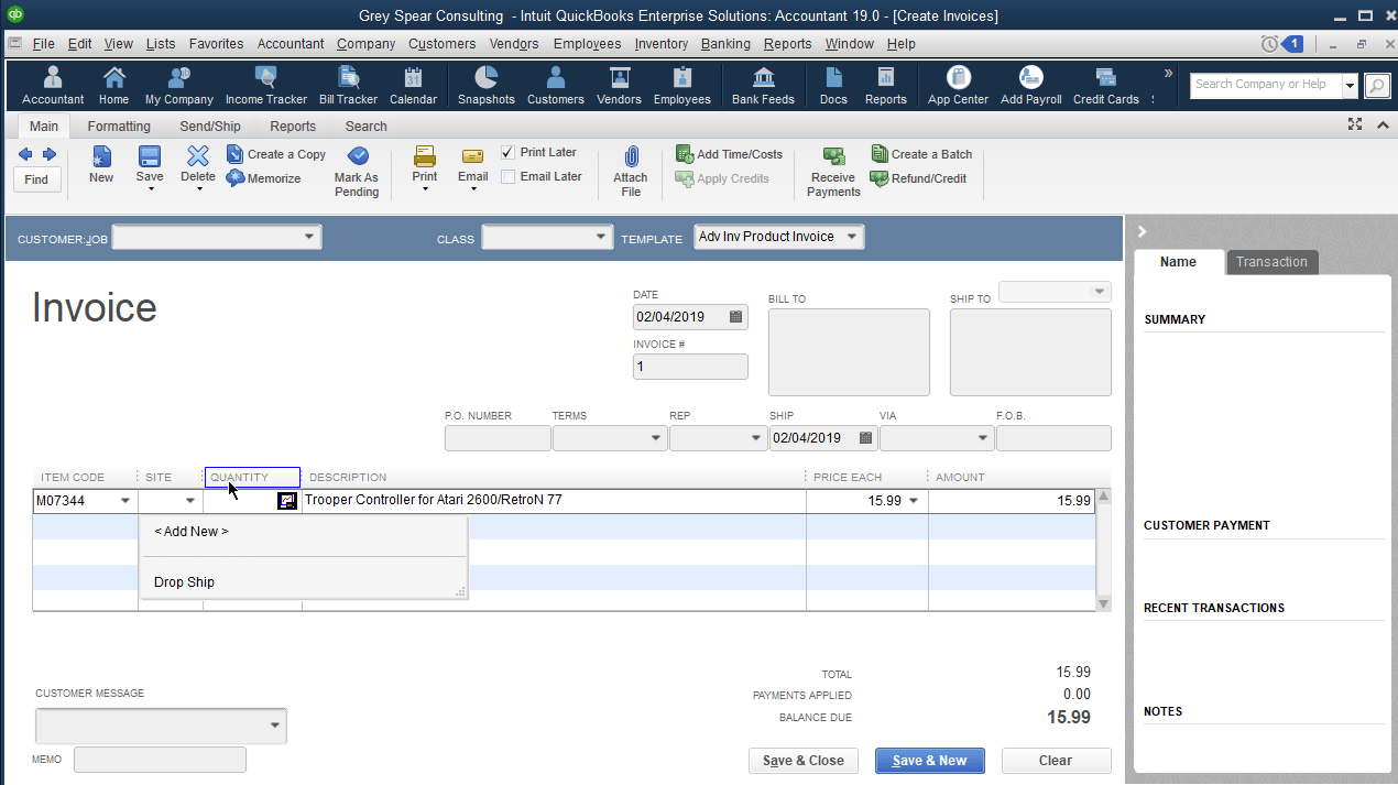 add notes to invoices in quickbooks online for mac